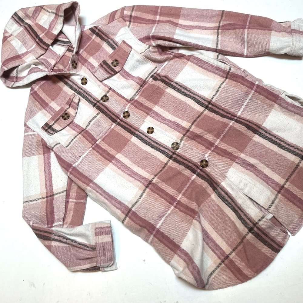 Plaid Hooded Sweatshirt for Women